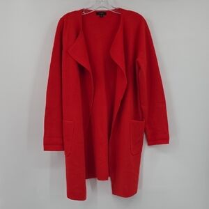 J. Crew Juliette Collarless Sweater Blazer Cardigan Size M